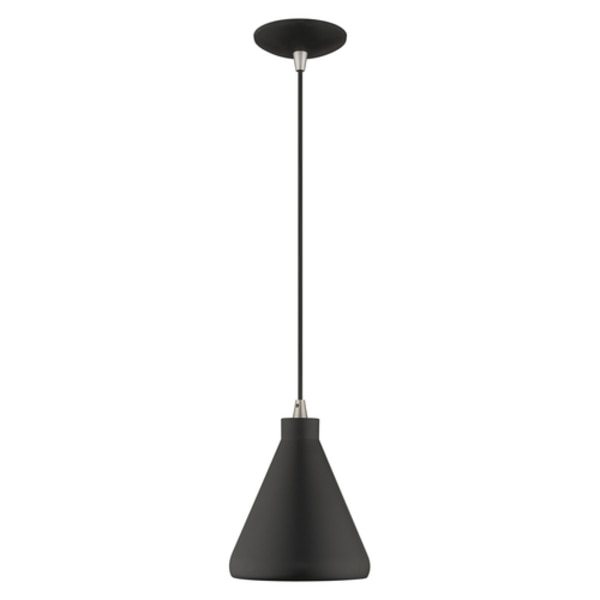 Metal Shade Mini Pendants 1 Light Black Mini Pendant