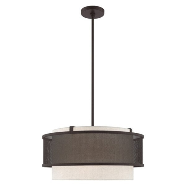 Braddock 4 Light Bronze Pendant Chandeli