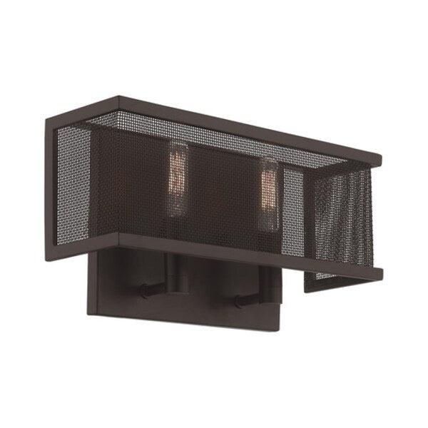 Braddock 2 Light Bronze ADA Wall Sconce