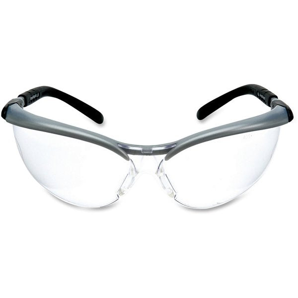 Safety Glasses, Wraparound Clear Polycarbonate Lens, Anti-Fog, Scratch-Resistant