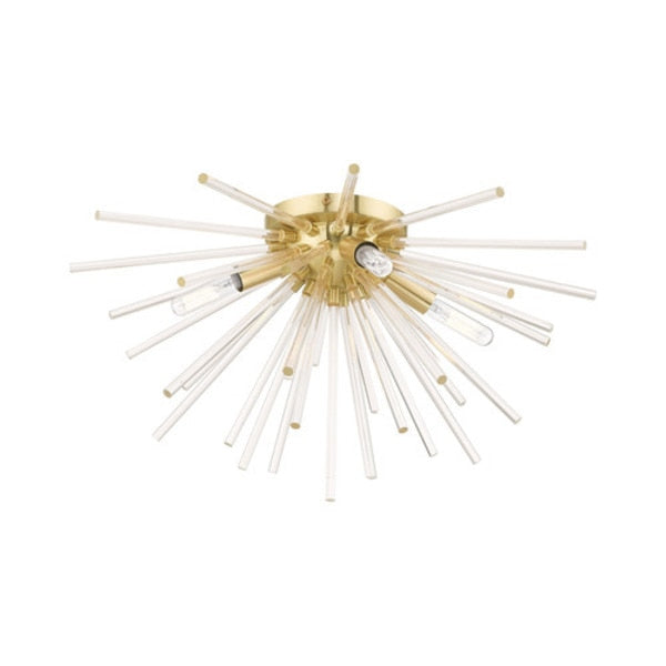 Utopia 4 Light Satin Brass Ceiling Mount