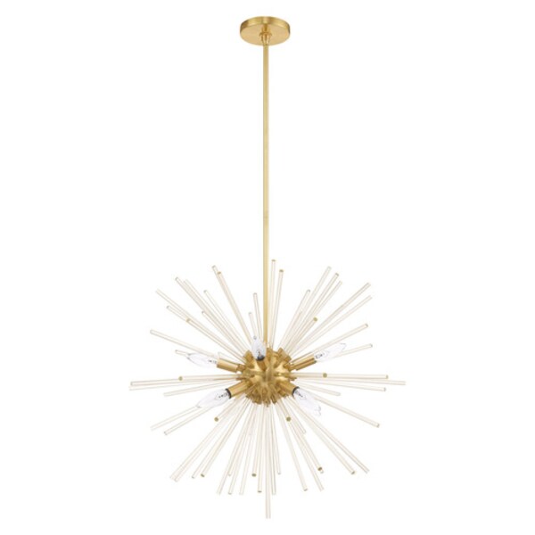 Utopia 8 Light Satin Brass Pendant Chand