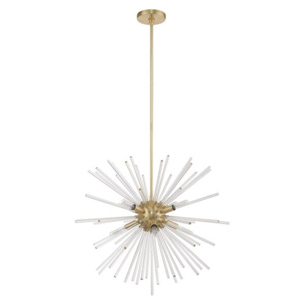Utopia 8 Light Satin Brass Pendant Chand