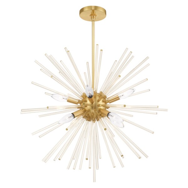 Utopia 8 Light Satin Brass Pendant Chand