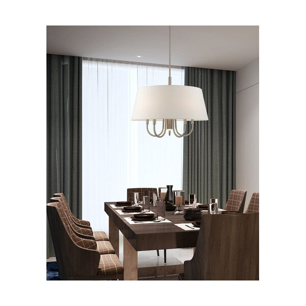 Belclaire 6 Light Brushed Nickel Pendant Chandelier