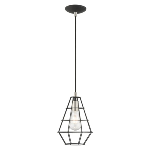 Geometric Shade Mini Pendants 1 Light Black Mini Pendant