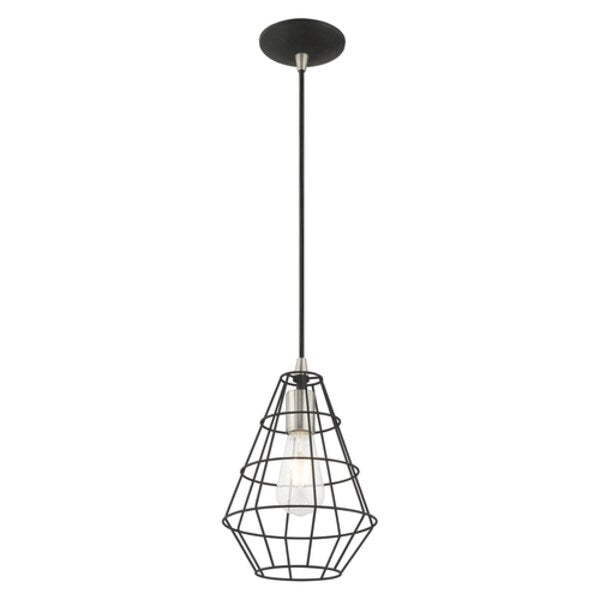 Geometric Shade Mini Pendants 1 Light Black Mini Pendant