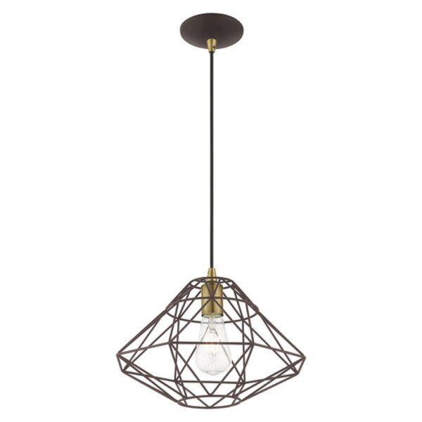 Geometric Shade Mini Pendants 1 Light Br