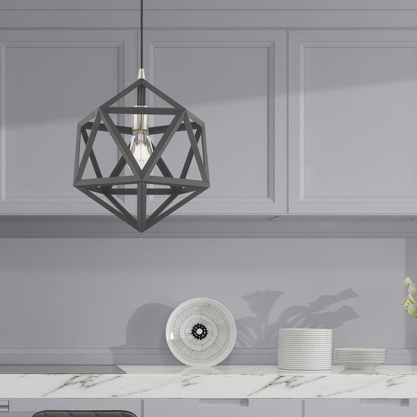 Geometric Shade Mini Pendants 1 Light Scandinavian Gray Mini Pendant
