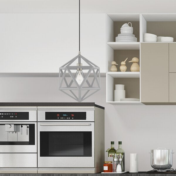 Geometric Shade Mini Pendants 1 Light Nordic Gray Mini Pendant