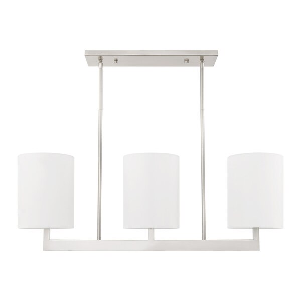 Hayworth 3 Light Brushed Nickel Linear C