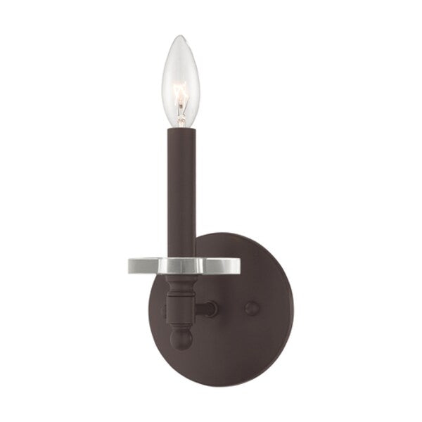 Bancroft 1 Light Bronze Wall Sconce