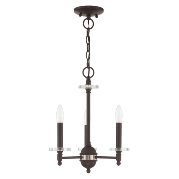 Bancroft 3 Light Bronze Mini Chandelier