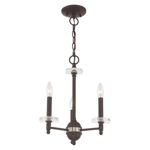 Bancroft 3 Light Bronze Mini Chandelier