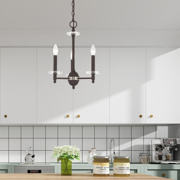 Bancroft 3 Light Bronze Mini Chandelier