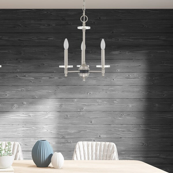 Bancroft 3 Light Brushed Nickel Mini Chandelier