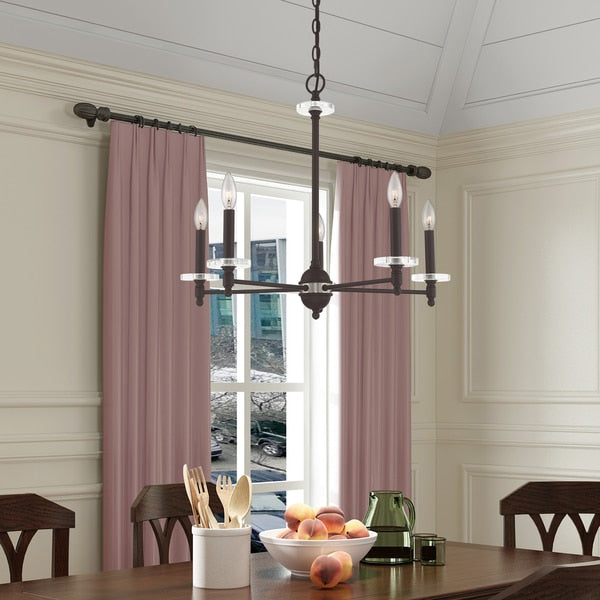 Bancroft 5 Light Bronze Chandelier