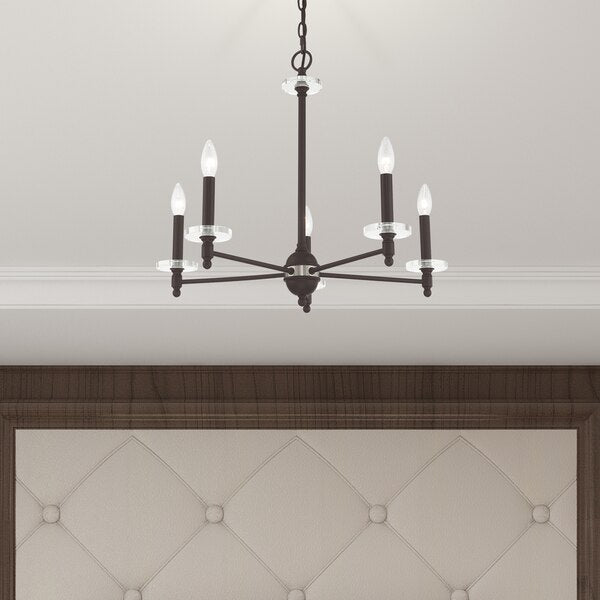 Bancroft 5 Light Bronze Chandelier