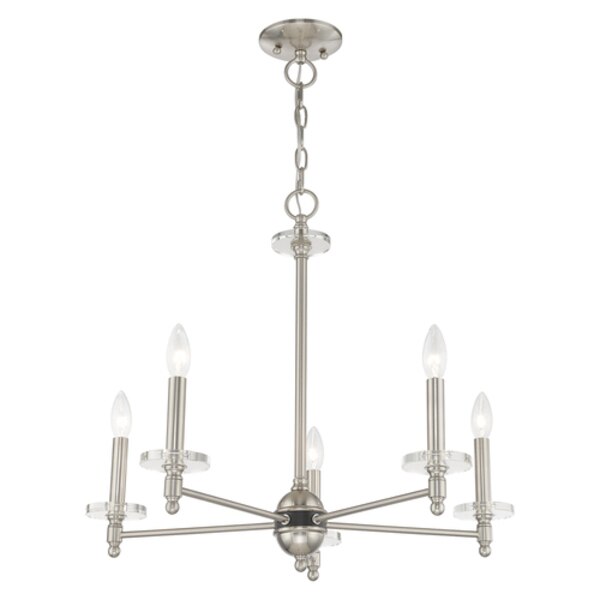 Bancroft 5 Light Brushed Nickel Chandelier