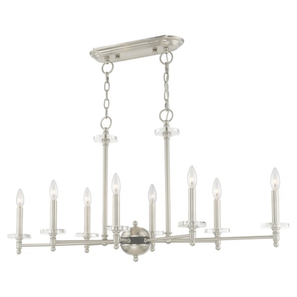 Bancroft 8 Light Brushed Nickel Linear C