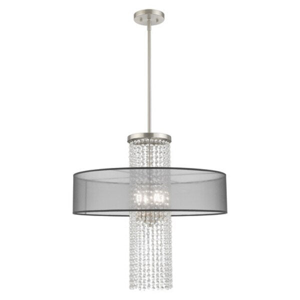 Bella Vista 4 Light Brushed Nickel Pendant Chandelier