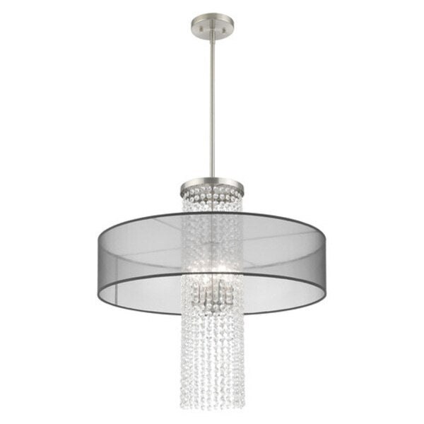 Bella Vista 4 Light Brushed Nickel Pendant Chandelier