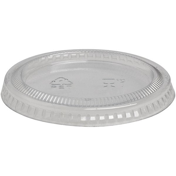 Portion Cup Lid, Flat, Non Vented, PK24