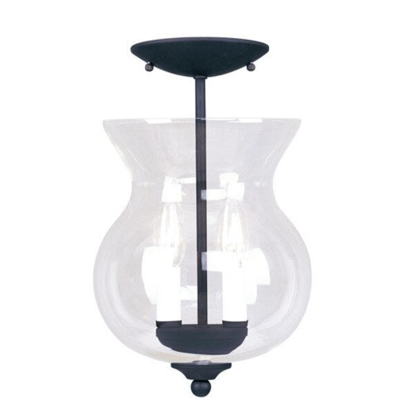 Heritage 2 Light Black Convertible Mini Pendant/Ceiling Mount