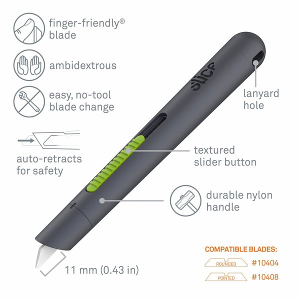 General Purpose Self-Retracting Pocket Utility Knife, Long Style