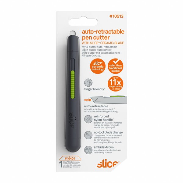 General Purpose Self-Retracting Pocket Utility Knife, Long Style