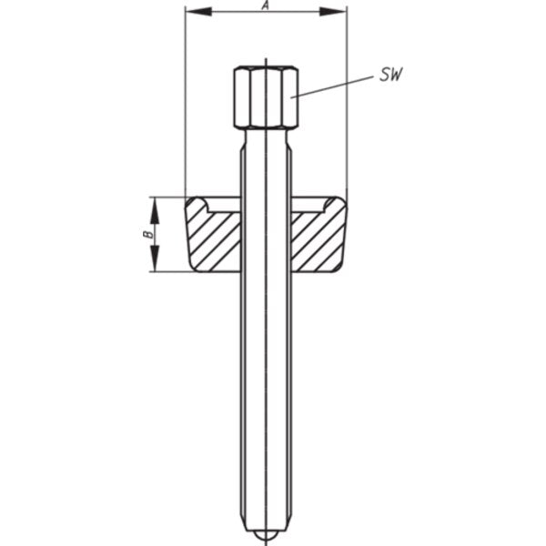 Ball Bearing Extractor, M18 x 230