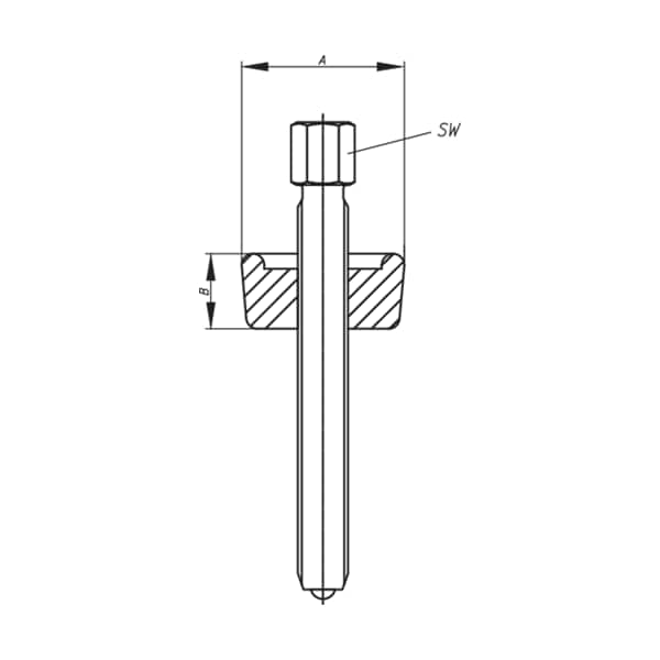 Ball Bearing Extractor, M10 x 160