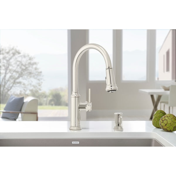 Empressa Pull Down Kitchen Faucet 1.5 GPM - Polished Nickel