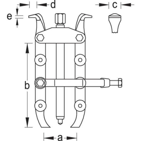 Puller, Clamping Yoke, 110 x 170mm