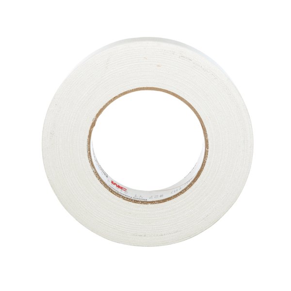 Cloth Tape, 1 In x 60 yd, 7 mil, White, PK36