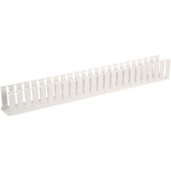 Wire Duct, Wide Slot, White, 2.25 W x 3 D