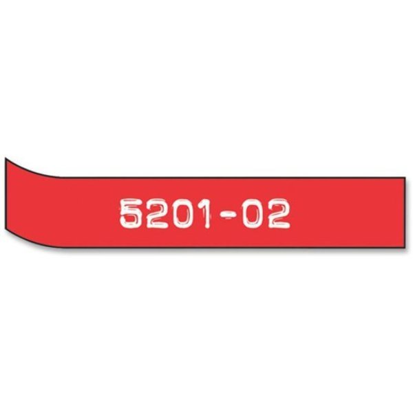 Tape, Red, Labels/Roll: Continuous
