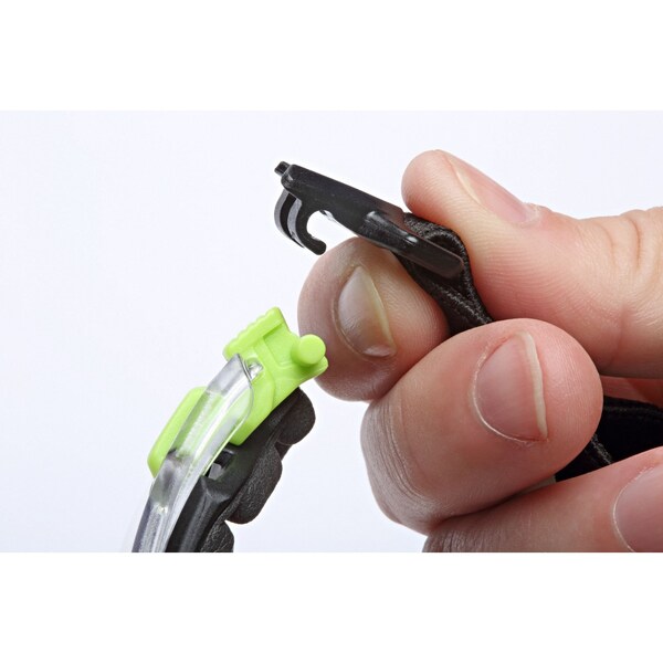 Safety Glasses, Solus 1000 Series, Scotchgard Anti-Fog Coating, Black/Green Frame, Clear Lens