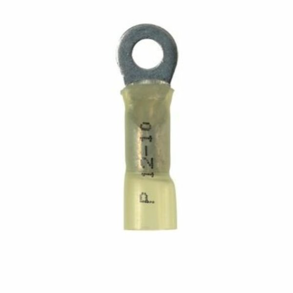 12-10 AWG Heat-Shrink Ring Terminal #10 Stud PK20