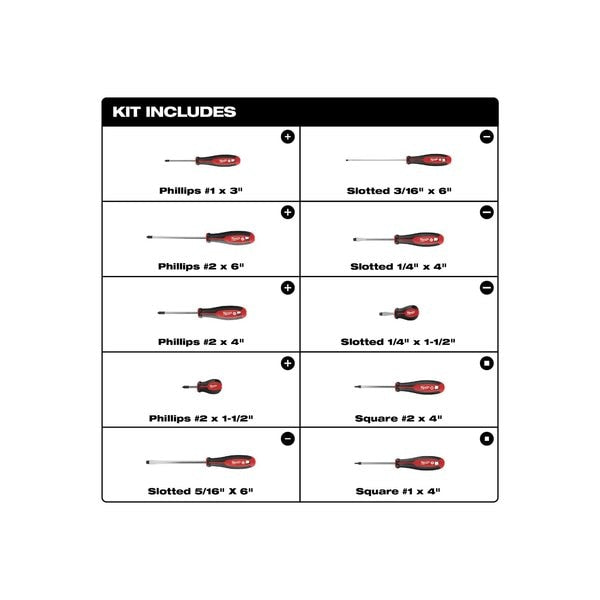 10pc Screwdriver Kit