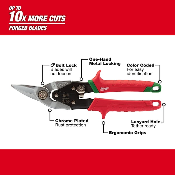 Right Cutting Aviation Snips