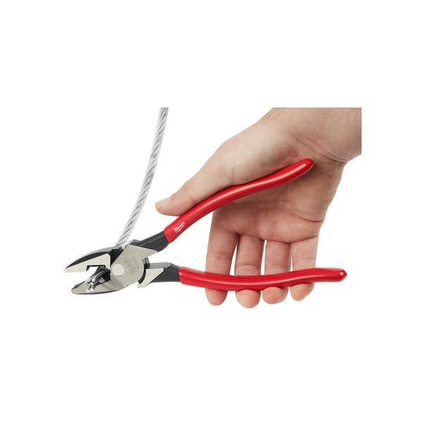 9 in Linemans Plier High Leverage, Steel