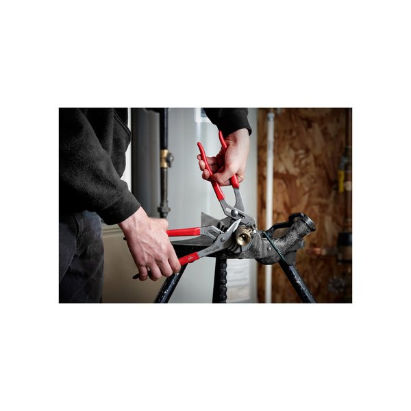 12 in Straight Jaw Tongue and Groove Plier, Serrated