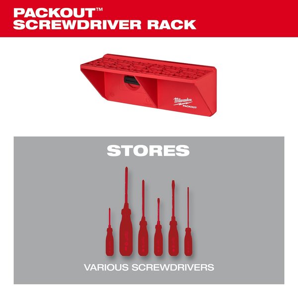 Screwdriver Rack for PACKOUT Wall-Mounted Storage