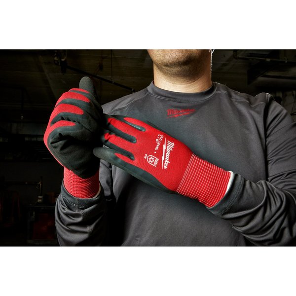 Level 1 Cut Resistant Latex Dipped Insulated Winter Gloves - Small
