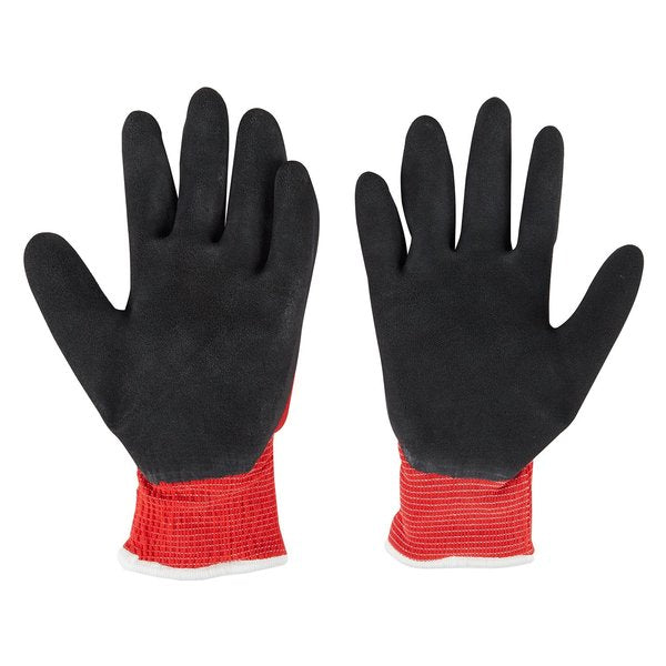 Level 1 Cut Resistant Latex Dipped Insulated Winter Gloves - Medium (12 pair)
