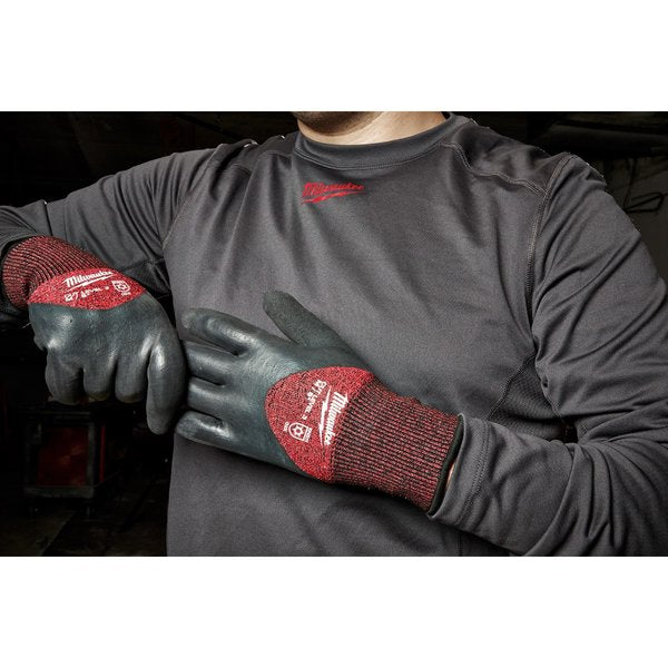 Level 3 Cut Resistant Latex Dipped Insulated Winter Gloves - X-Large (12 pair)
