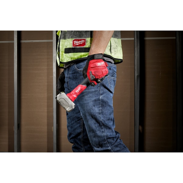 3 lb Drilling Hammer, 11 in L Fiberglass Handle, Forged Steel Head