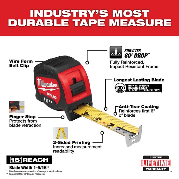 16 ft. STUD Tape Measure