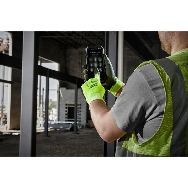 Level 1 Cut Resistant High Visibility Polyurethane Dipped Gloves - X-Large